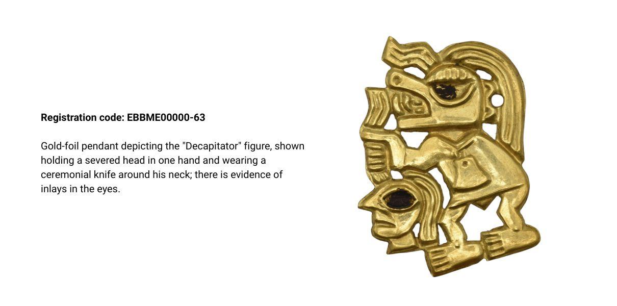 gold-foild pendant